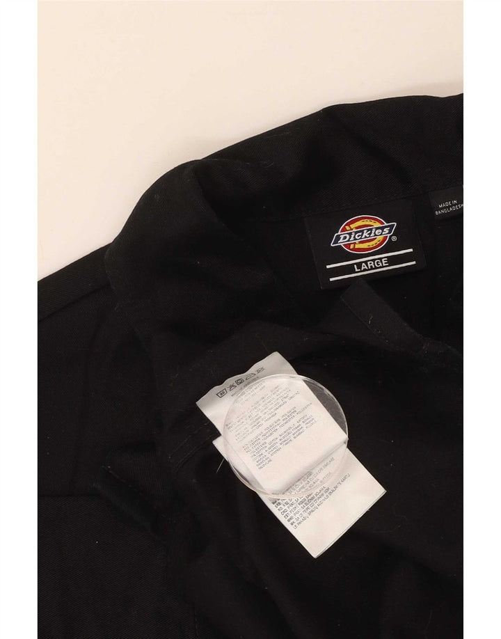 Dickies Camicia a maniche corte da donna UK 16 Large Nero Poliestere