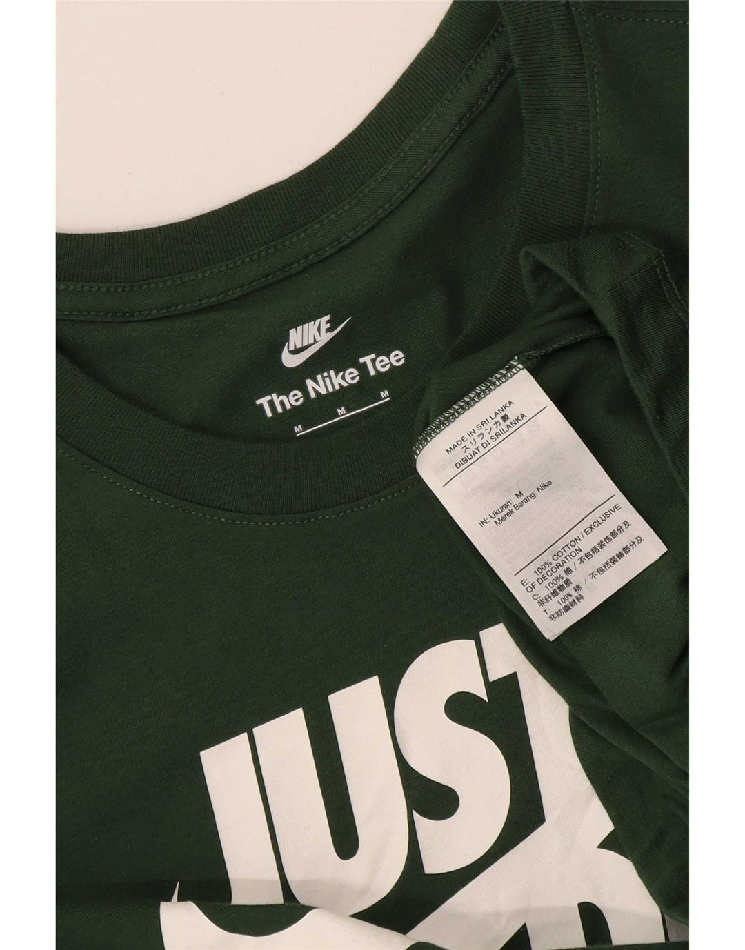 T-shirt grafica da uomo Nike Top in cotone verde medio