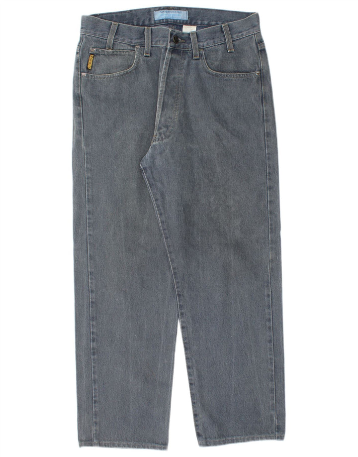 Jeans dritti da uomo Armani W33 L27 cotone blu