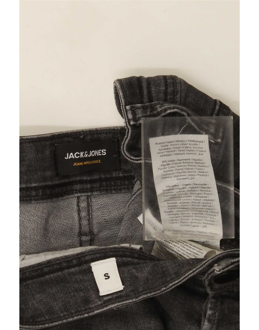 Pantaloncini di jeans da uomo Jack & Jones piccoli W29 grigi