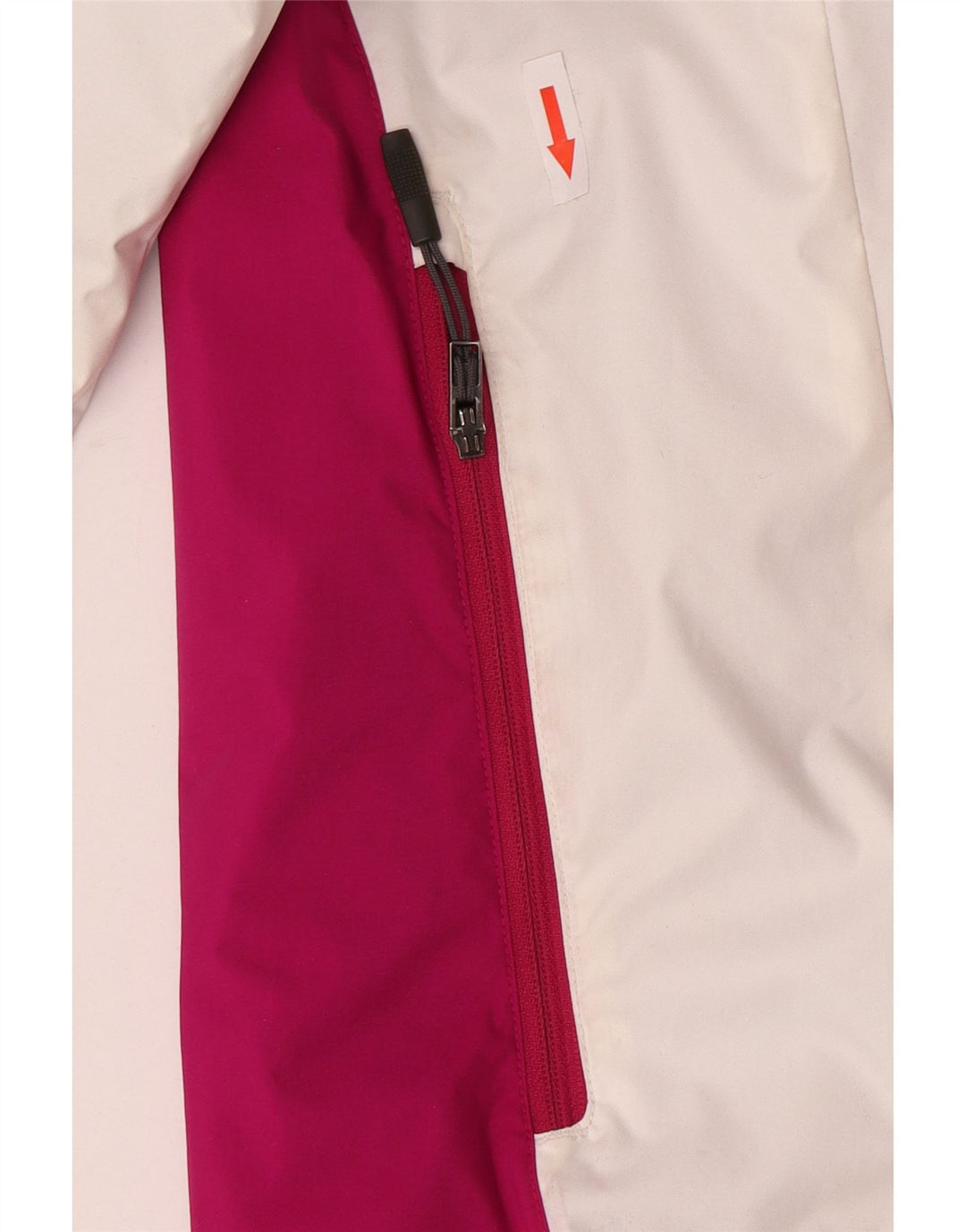 Giacca antipioggia Columbia Interchange da donna UK 16 grande nylon color block rosa