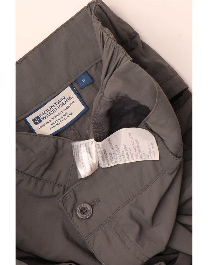 Pantaloni cargo dritti da uomo Mountain Warehouse W36 L29 nylon grigio