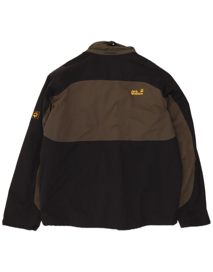 JACK WOLFSKIN Giacca a vento da uomo UK 40/42 Large Blu Navy Colorblock