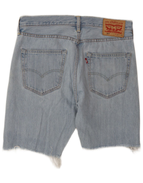 Pantaloncini di jeans Levi's 501 da uomo W31 in cotone blu medio