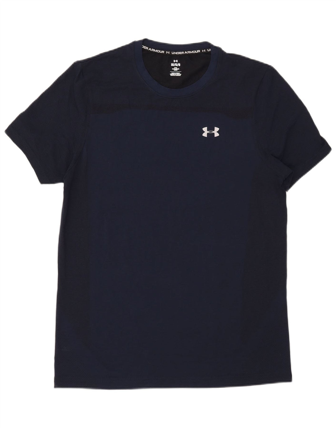 T-shirt da uomo Under Armour Top grande in nylon blu navy