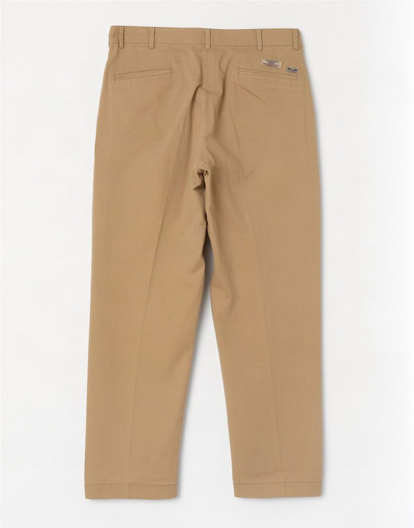 Pantaloni chino dritti da uomo Polo Ralph Lauren W38 L30 Beige