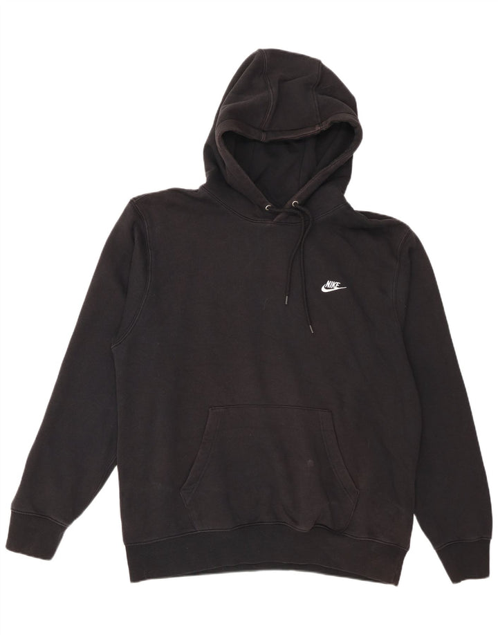 Felpa con cappuccio da uomo Nike Large in cotone nero
