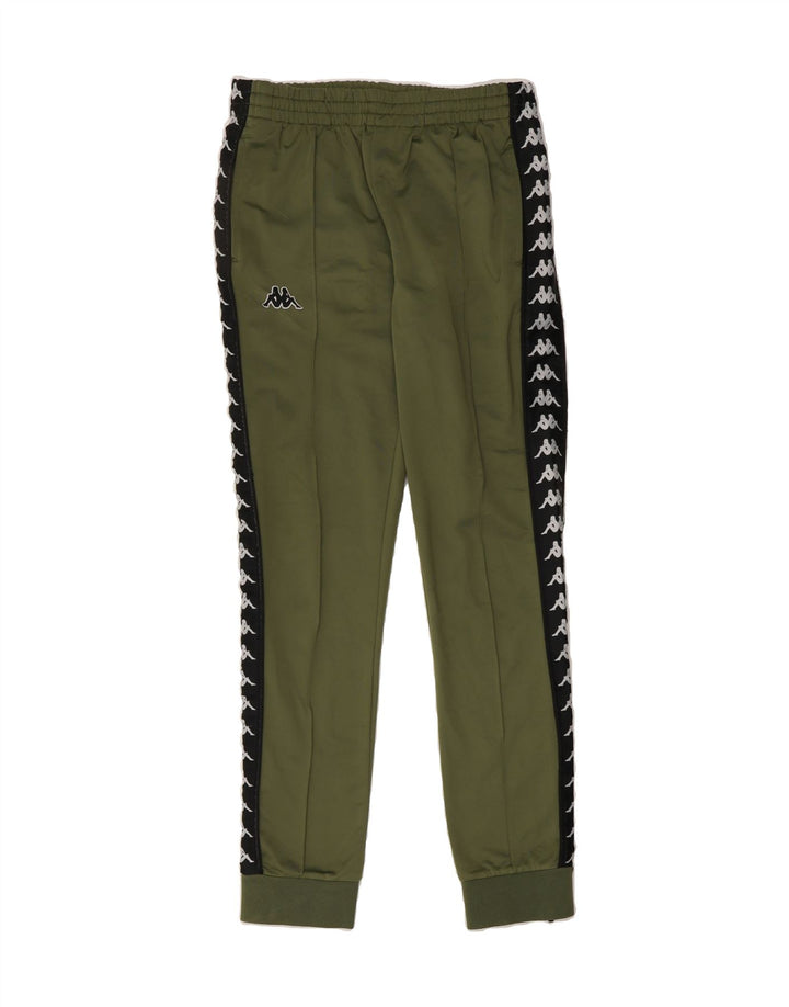 KAPPA Mens Graphic Tracksuit Trousers Joggers Small  Green Vintage Kappa and Second-Hand Kappa from Messina Hembry 