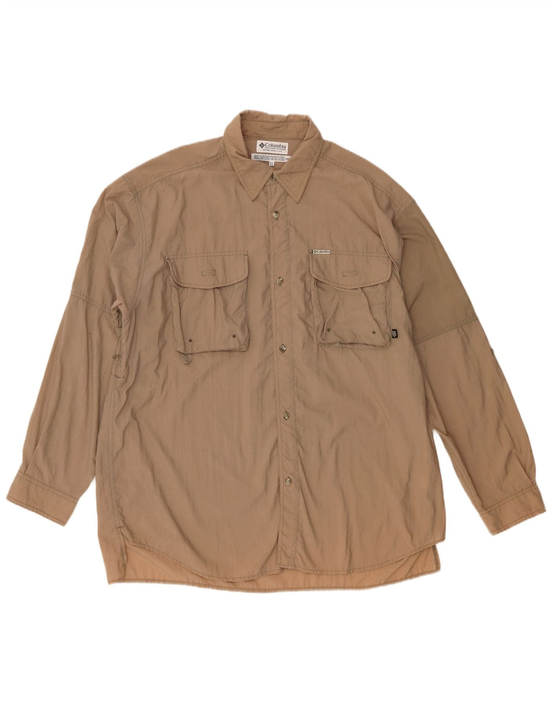 Camicia da uomo Columbia XL in nylon beige