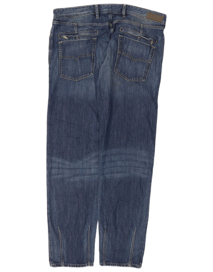 Jeans dritti da uomo Diesel Kander W38 L32 in cotone blu