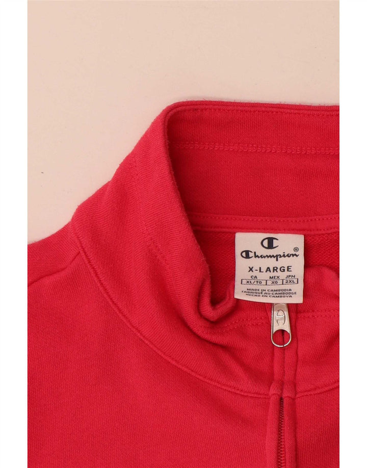 Giacca da tuta da uomo Champion XL rossa in cotone