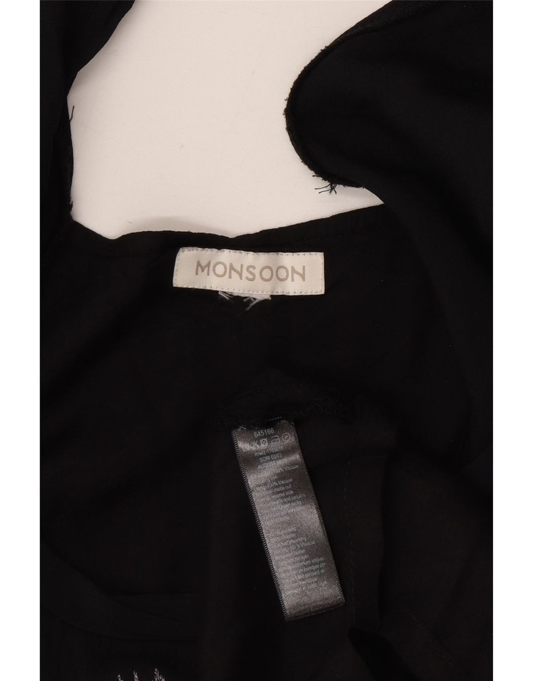 Abito a trapezio senza maniche da donna Monsoon UL 16 Large in viscosa floreale nera