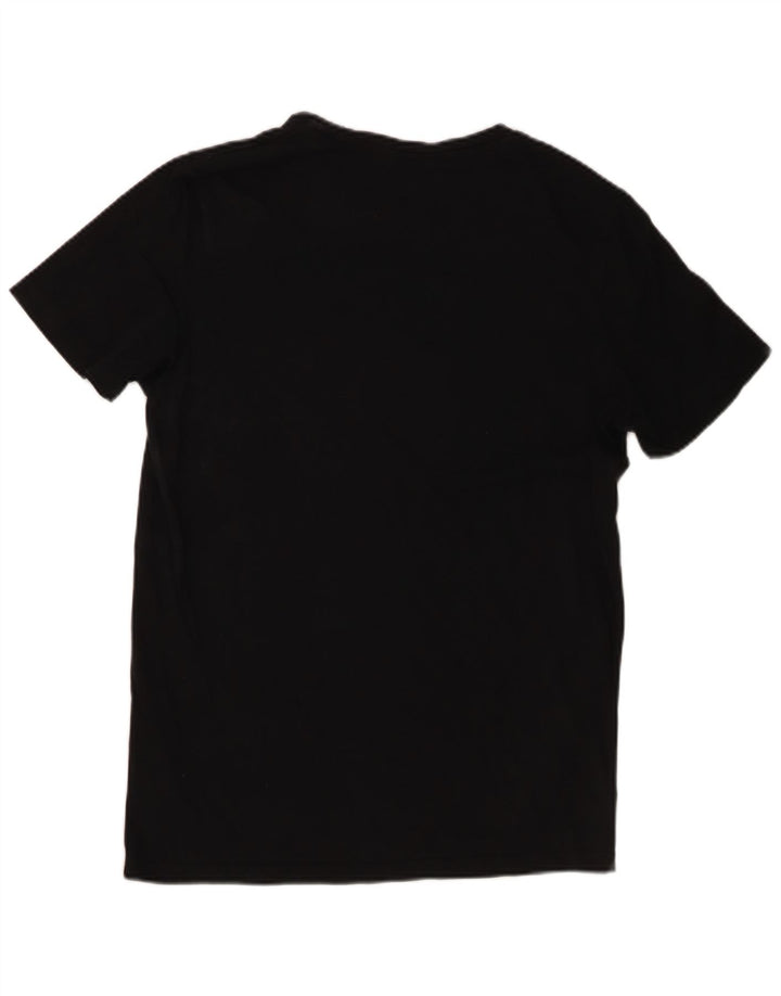 T-shirt grafica da uomo con vestibilità regolare Jack & Jones, cotone medio nero
