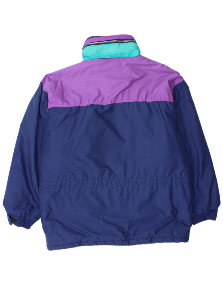 Giacca da sci con cappuccio da uomo Astrolabio UK 38 Medium Blu Navy Colourblock