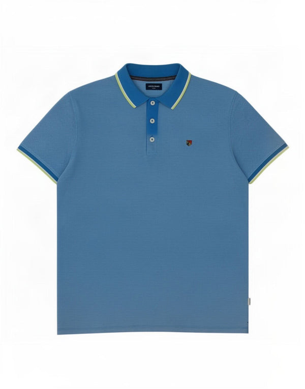 Polo da uomo Jack & Jones XL in cotone blu
