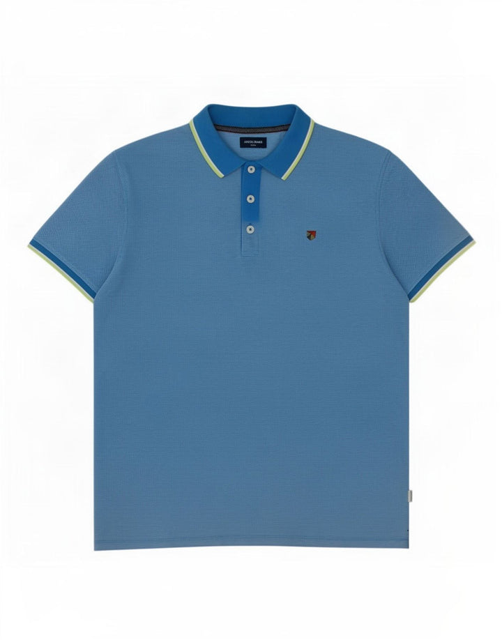 Polo da uomo Jack & Jones XL in cotone blu
