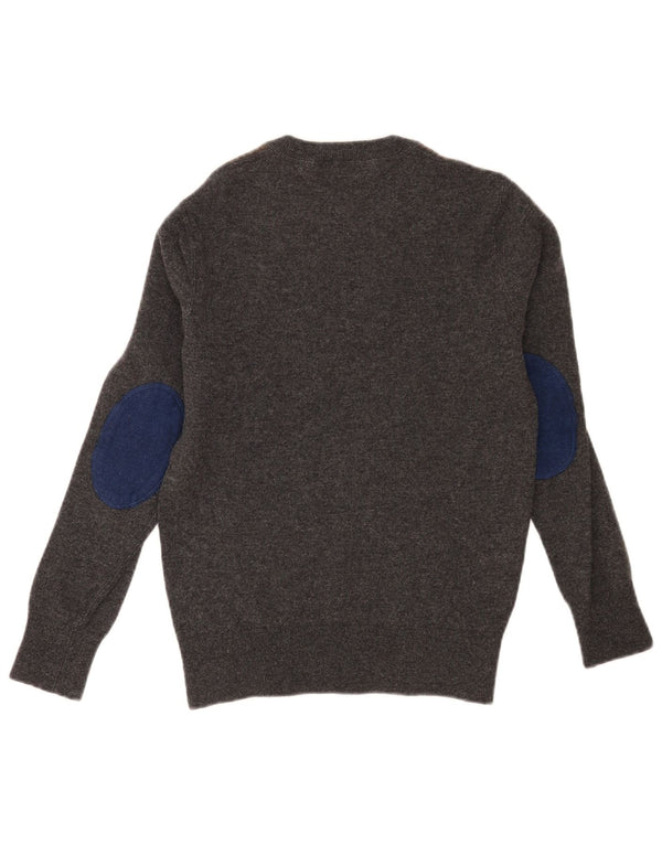 Maglione maglione girocollo da uomo Tommy Hilfiger piccolo grigio color block