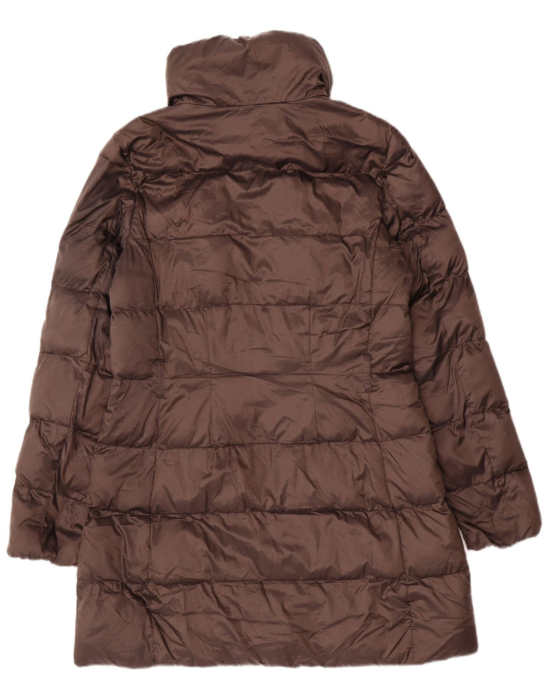 Cappotto imbottito da donna Massimo Dutti UK 14 Poliammide marrone medio