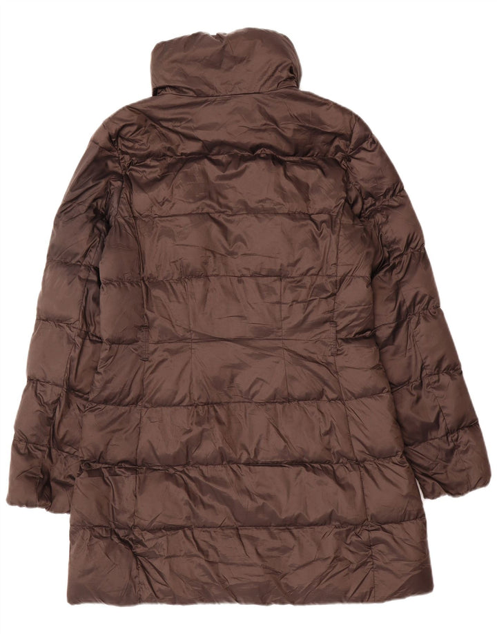 Cappotto imbottito da donna Massimo Dutti UK 14 Poliammide marrone medio
