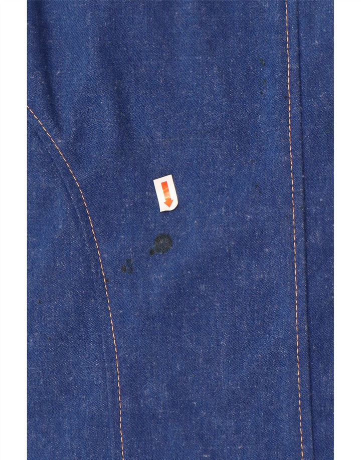 Gilet in denim da donna VINTAGE UK 14 Blu medio