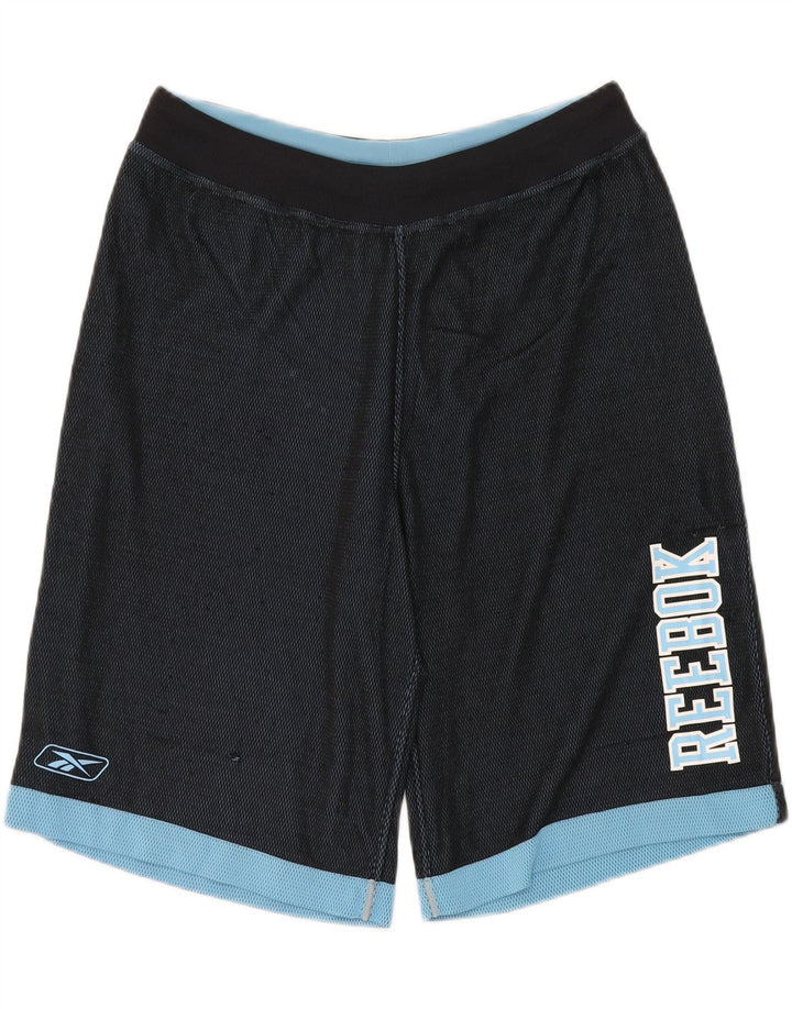 Pantaloncini sportivi Reebok da uomo Small blu navy color block