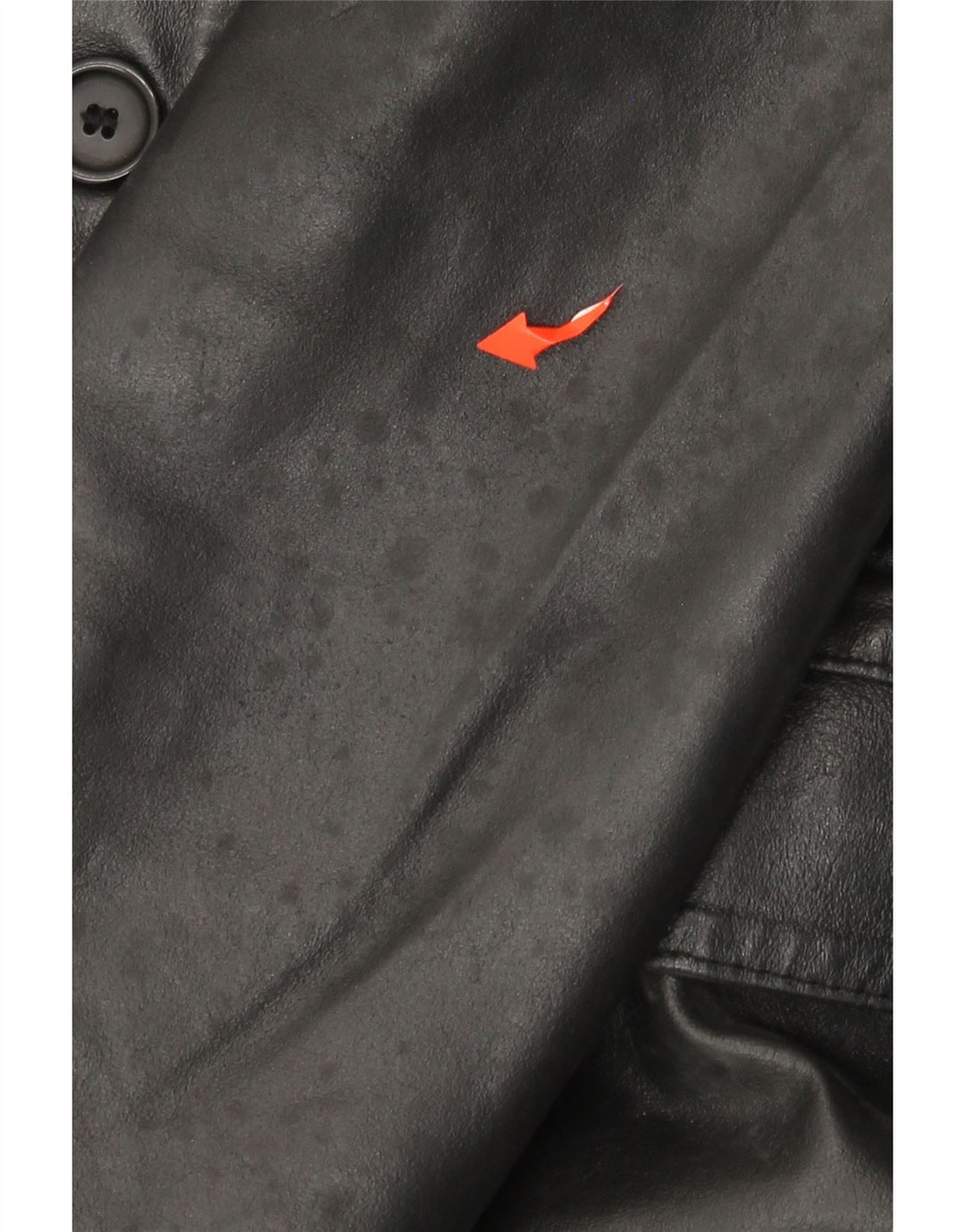 Cappotto in pelle da donna VINTAGE IT 46 Large in pelle nera