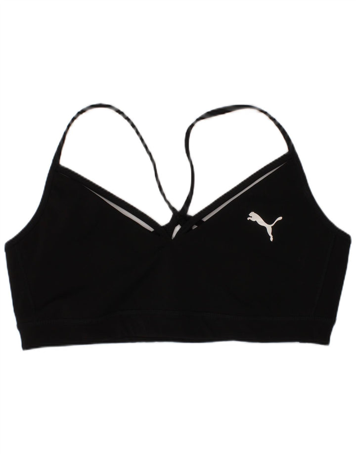 Reggiseno sportivo da donna Puma Top grande nero in poliestere sportivo