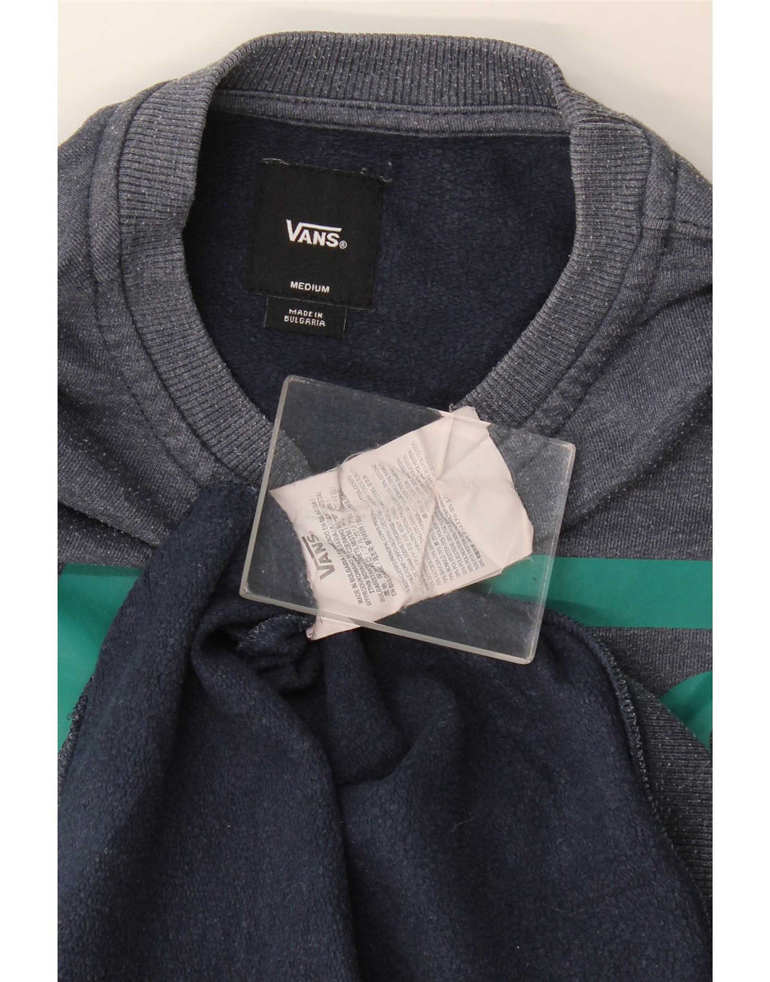Felpa grafica da uomo di Vans, maglione medio, in cotone blu navy
