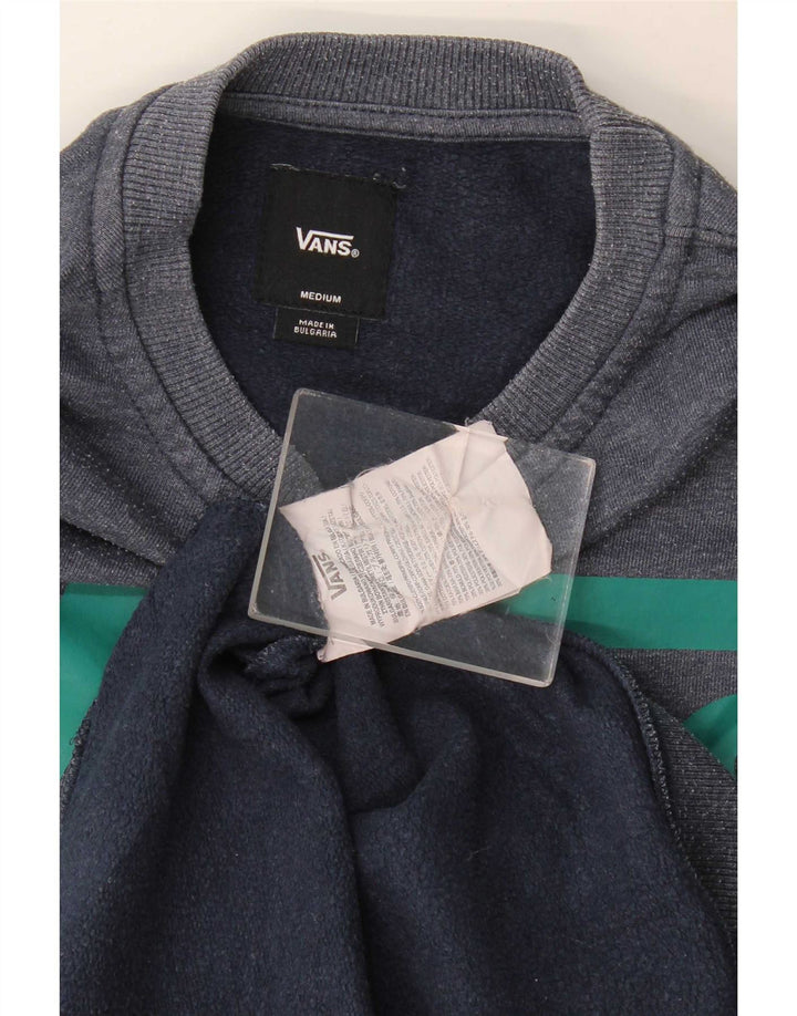 Felpa grafica da uomo di Vans, maglione medio, in cotone blu navy