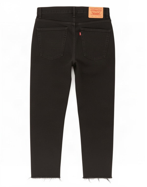Levi's Uomo 581 Jeans dritti effetto consumato W34 L25 Cotone Nero