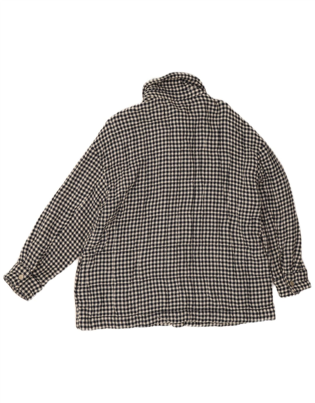 Giubbotto bomber da donna Zara UK 14 cotone pied de poule nero medio