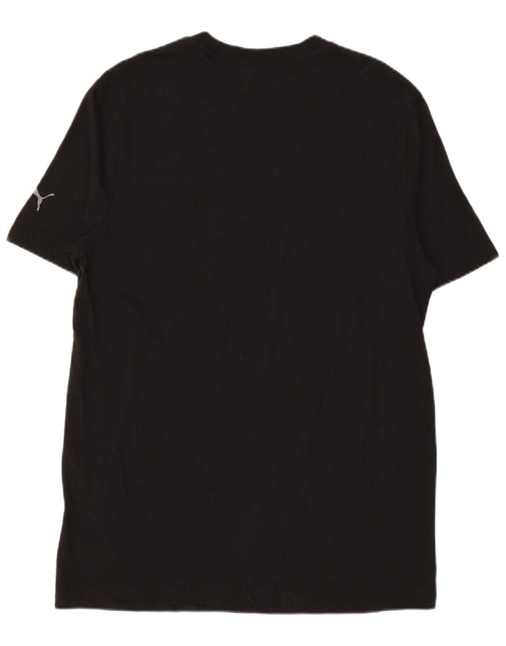 T-shirt grafica da uomo PUMA Top in cotone nero medio