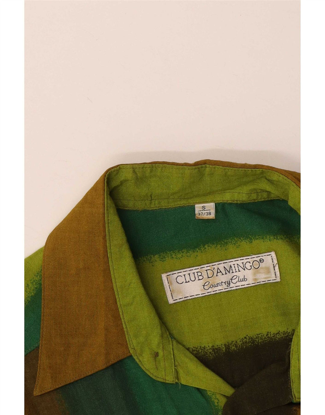 Club D'Amingo Camicia a maniche corte da uomo a righe piccole multicolore