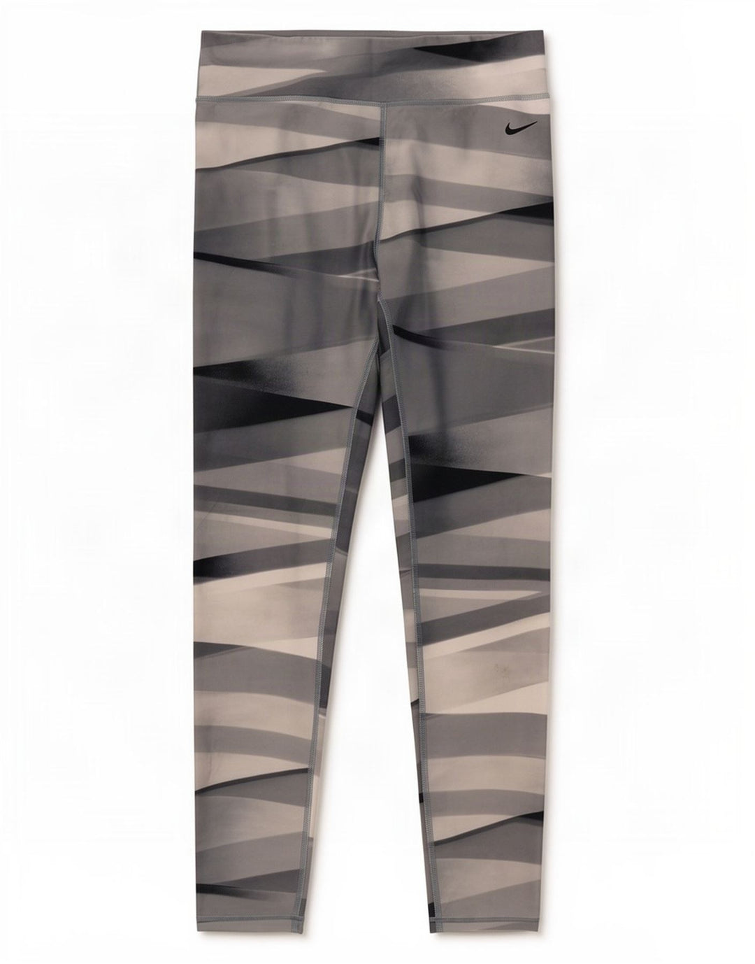 Leggings Nike Dri Fit da donna UK 12 Poliestere geometrico grigio medio