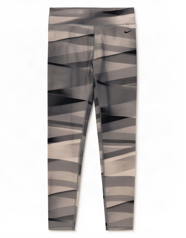 Leggings Nike Dri Fit da donna UK 12 Poliestere geometrico grigio medio