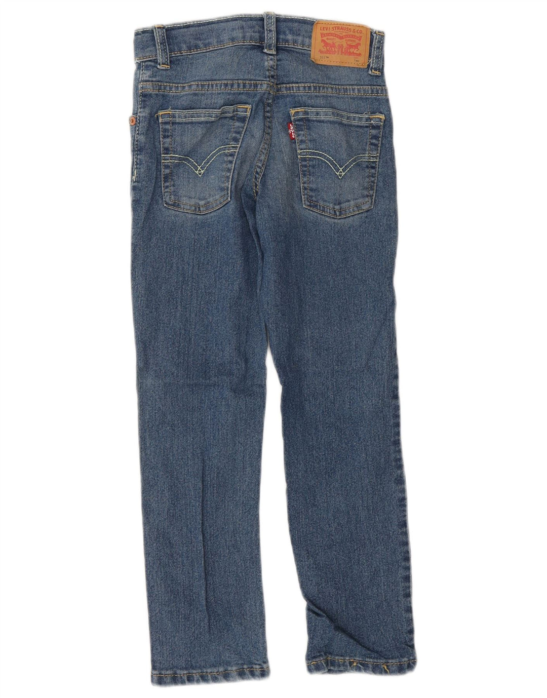 Levi's Ragazzi 511 Jeans Slim 6-7 anni W22 L22 Cotone Blu