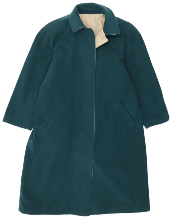 Soprabito reversibile da donna vintage EU 40 in lana verde medio