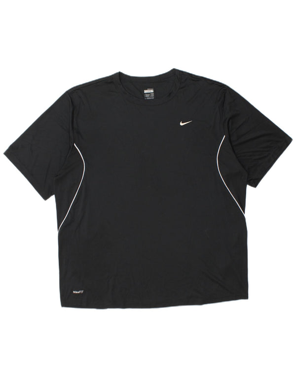 T-shirt da uomo Nike Top UK 42/44 grande poliestere nero