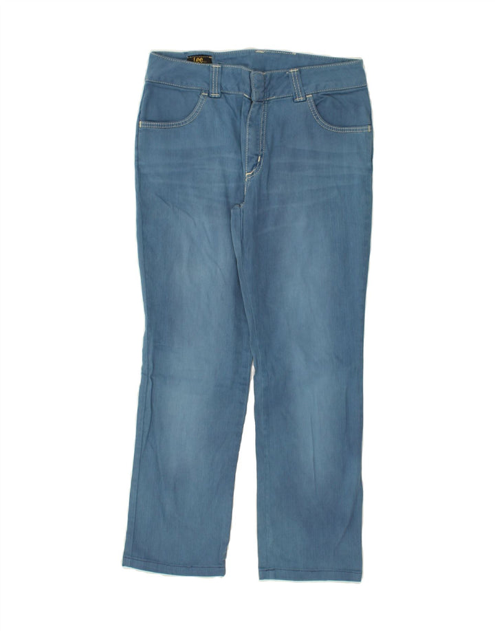 LEE Womens Slim Casual Trousers W31 L26 Blue Cotton Vintage Lee and Second-Hand Lee from Messina Hembry 