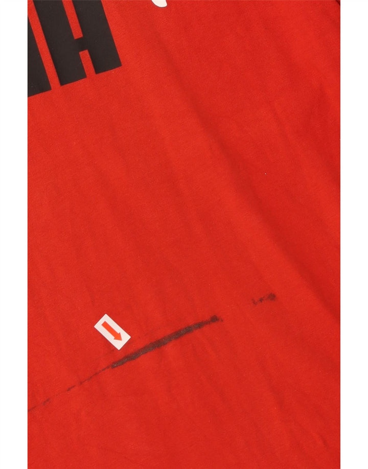 T-shirt grafica da uomo PUMA Top rosso medio in cotone