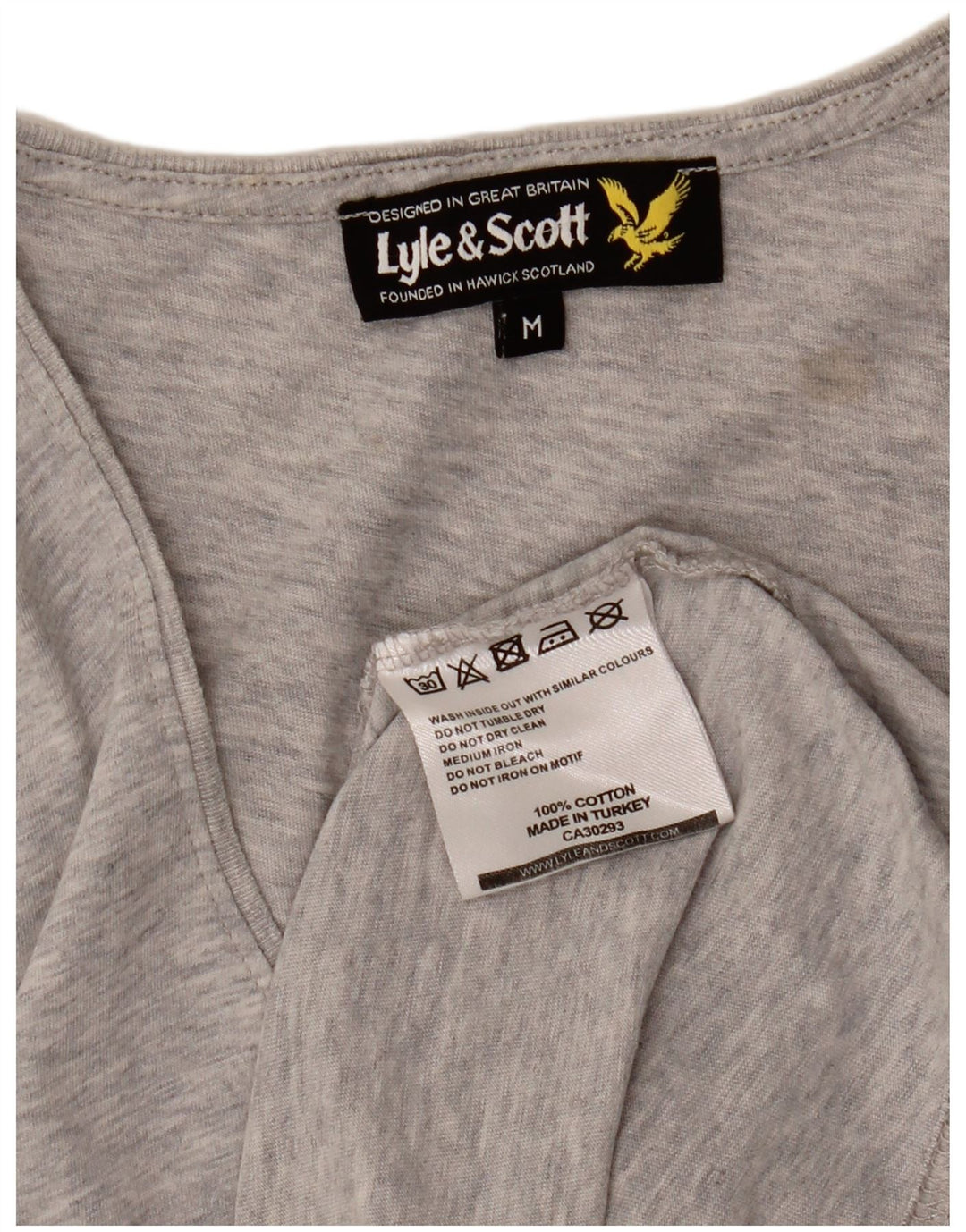 Canotta da uomo LYLE & SCOTT in cotone mélange grigio medio
