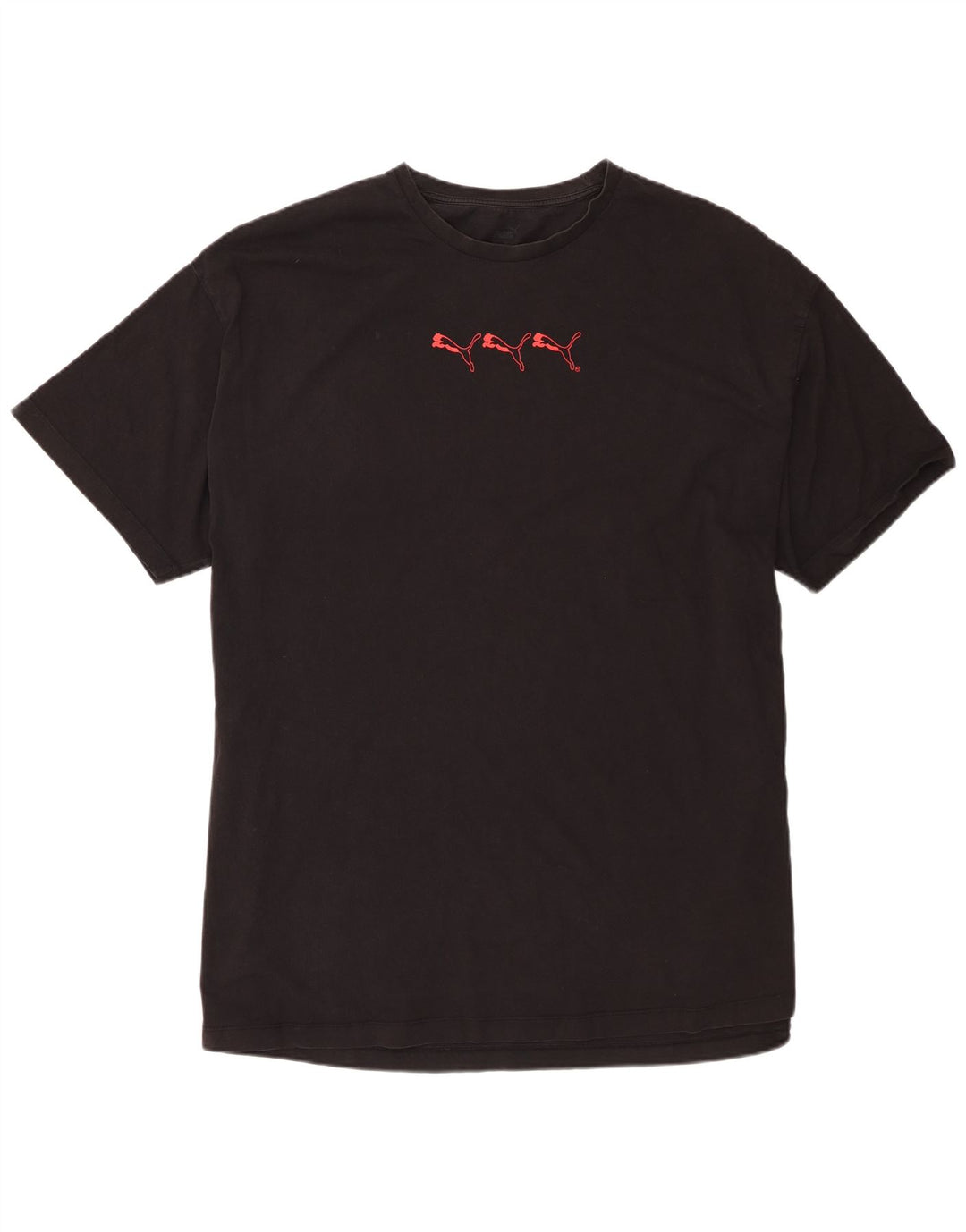 T-shirt da uomo Puma Top XL in cotone nero