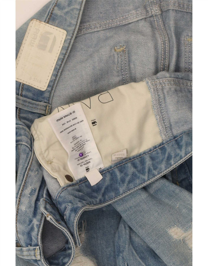 Jeans slim invecchiati da donna G-Star W28 L27 cotone blu
