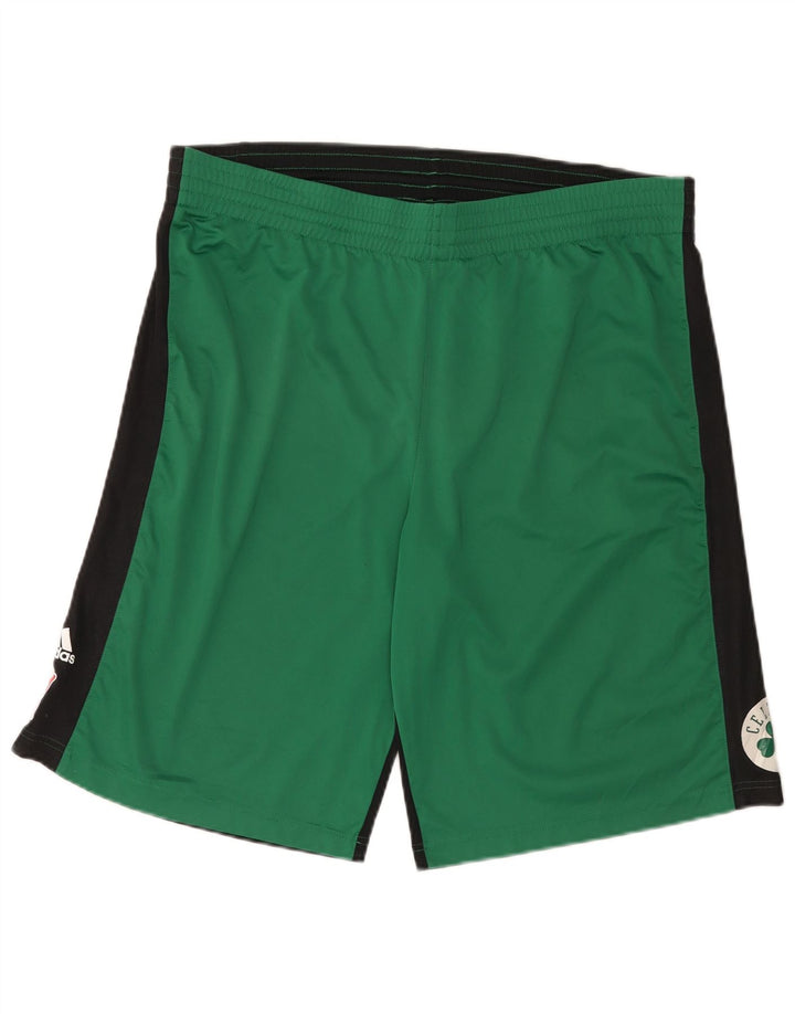 Adidas Uomo Boston Celtics Pantaloncini sportivi XL Verde Colourblock Poliestere