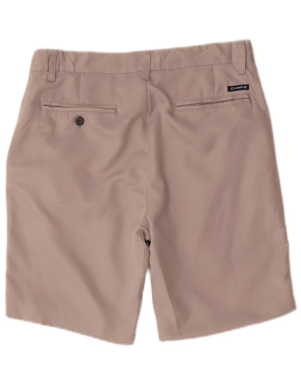 Pantaloncini chino da uomo Chaps W30 poliestere grigio medio