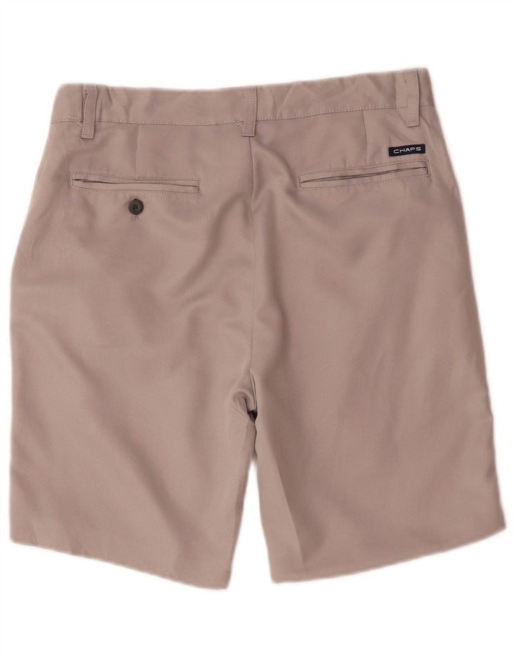 Pantaloncini chino da uomo Chaps W30 poliestere grigio medio