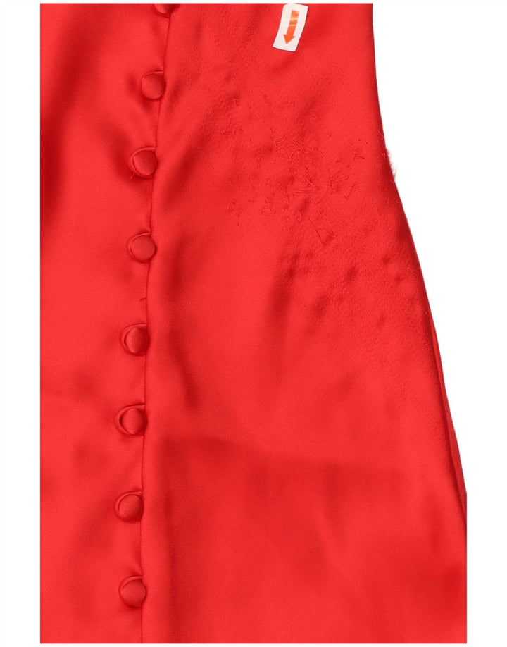 ZARA Womens Slip Dress UK 14 Large Red