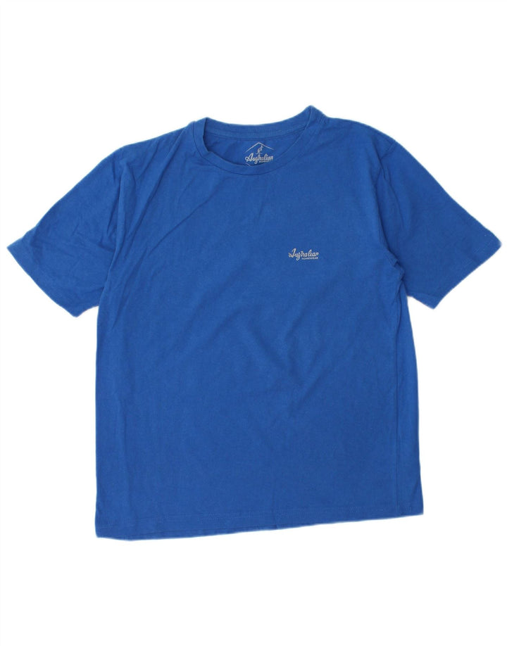 T-shirt da uomo AUSTRALIAN L'ALPINA Blu medio in cotone
