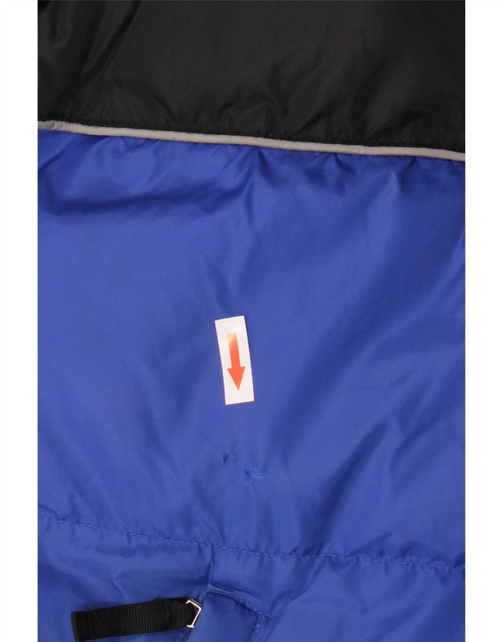 Giacca imbottita Fila da uomo vestibilità regolare UK 38 Nylon color block blu medio