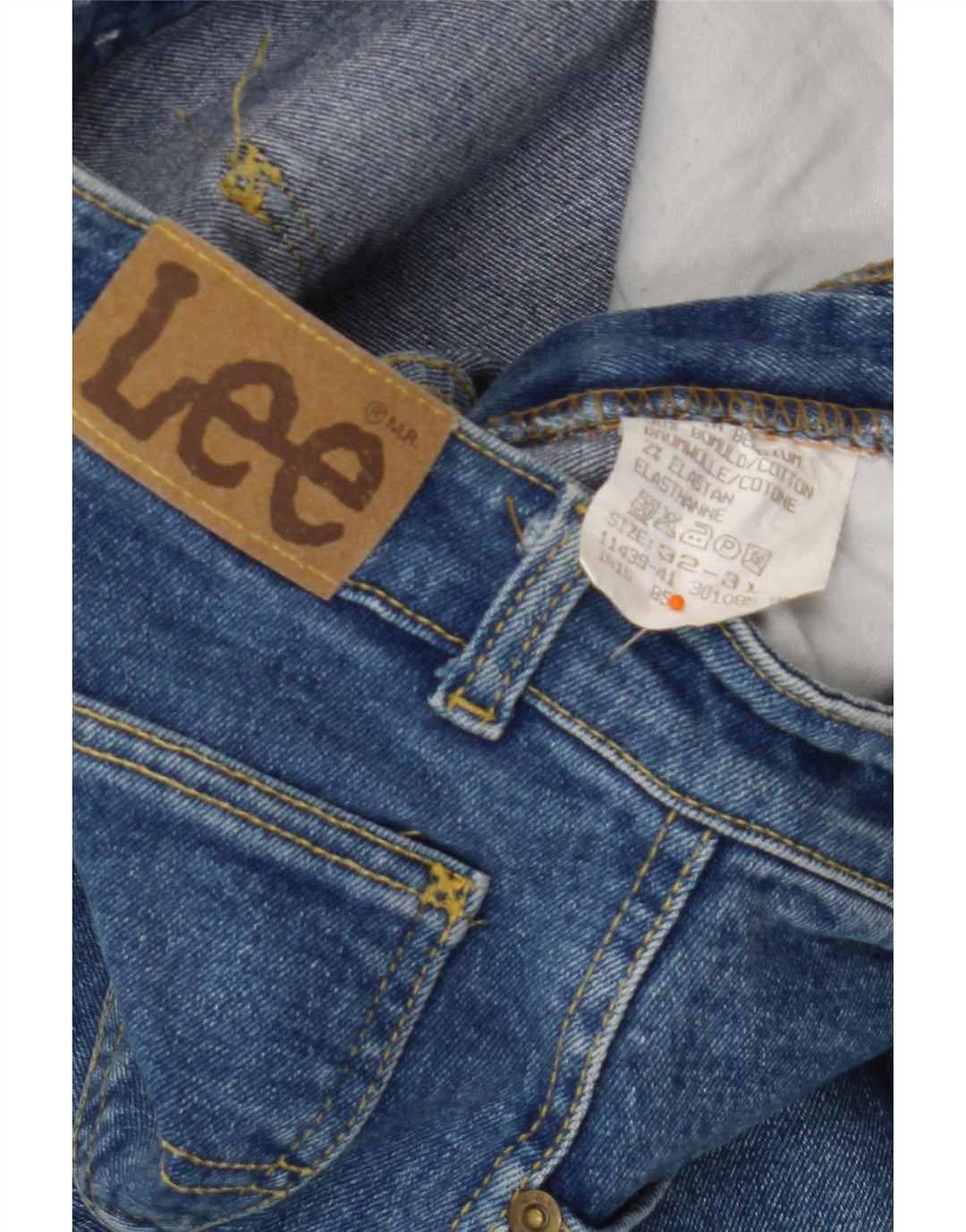 Jeans skinny a vita alta da donna LEE W32 L31 cotone blu